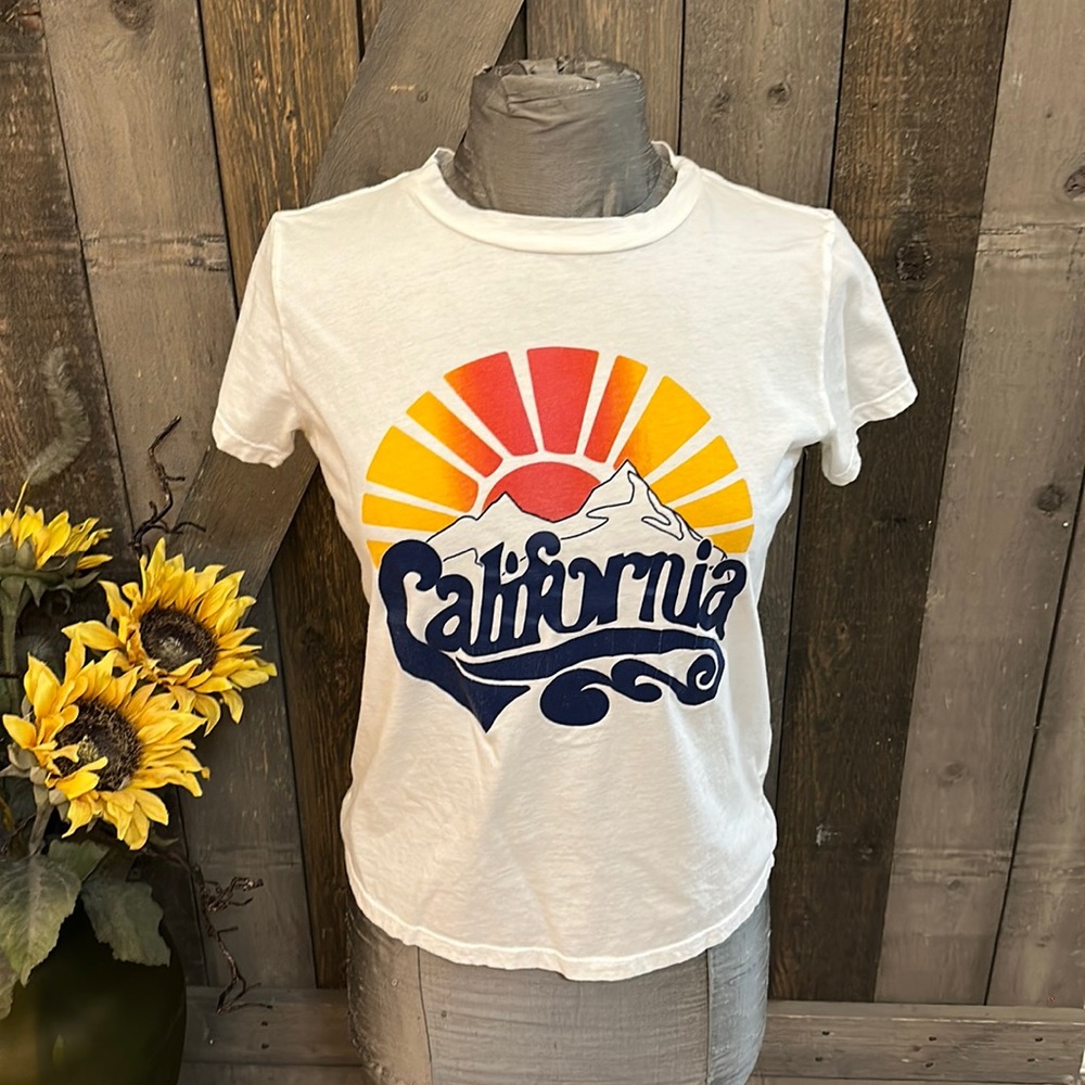 Mother The Boxy Goodie Goodie California White T-Shirt